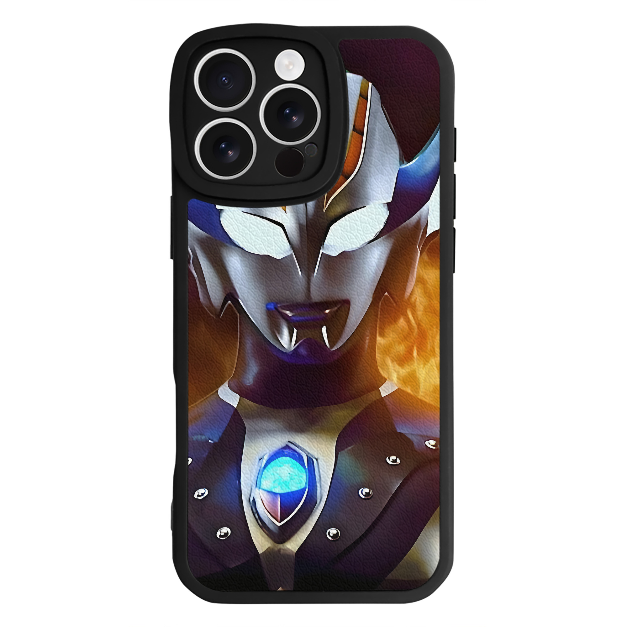 （画像用） ウルトラマン Ultraman 【iPhone 16シリーズ対応】シリコンスマホケース（レザー調） 材質：シリコン